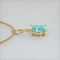 1.82 Ct. Gemstone Pendant, 14K Yellow Gold 3