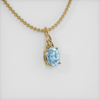 1.85 Ct. Gemstone Pendant, 14K Yellow Gold 2