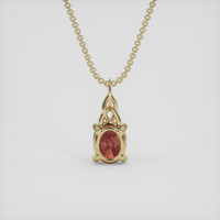 1.45 Ct. Bi Color Sapphire Pendant, 14K Yellow Gold 4