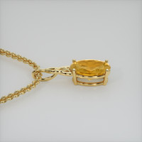 3.66 Ct. Gemstone Pendant, 18K Yellow Gold 3