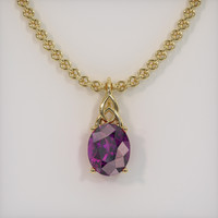 4.27 Ct. Gemstone Pendant, 18K Yellow Gold 1