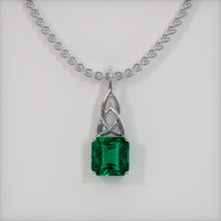 2.42 Ct. Emerald Pendant, Platinum 950 1