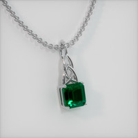 2.42 Ct. Emerald Pendant, Platinum 950 2