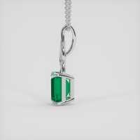 1.28 Ct. Emerald Pendant, Platinum 950 3