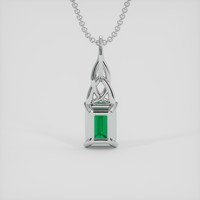1.28 Ct. Emerald Pendant, Platinum 950 4
