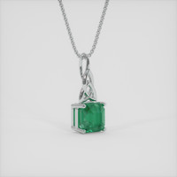 1.33 Ct. Emerald Pendant, Platinum 950 2