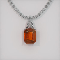 4.55 Ct. Gemstone Pendant, Platinum 950 1