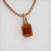 4.55 Ct. Gemstone Pendant, 14K Rose Gold 2