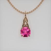 0.81 Ct. Gemstone Pendant, 14K Rose Gold 1