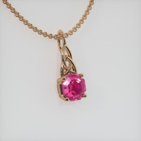 0.81 Ct. Gemstone Pendant, 14K Rose Gold 2