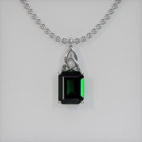 2.04 Ct. Gemstone Pendant, 14K White Gold 1