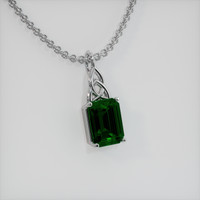 2.04 Ct. Gemstone Pendant, 14K White Gold 2