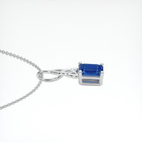 1.05 Ct. Sapphire Pendant, 14K White Gold 3