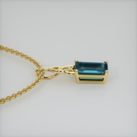 1.08 Ct. Gemstone Pendant, 14K Yellow Gold 3