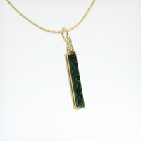 1.64 Ct. Gemstone Pendant, 14K Yellow Gold 2