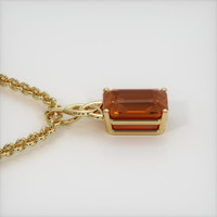 4.55 Ct. Gemstone Pendant, 14K Yellow Gold 3