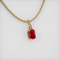 0.57 Ct. Ruby Pendant, 14K Yellow Gold 2