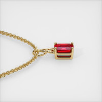 0.57 Ct. Ruby Pendant, 14K Yellow Gold 3