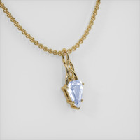 1.69 Ct. Sapphire Pendant, 14K Yellow Gold 2