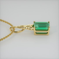 1.99 Ct. Emerald Pendant, 18K Yellow Gold 3