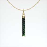 1.64 Ct. Gemstone Pendant, 18K Yellow Gold 1