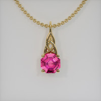 0.81 Ct. Gemstone Pendant, 18K Yellow Gold 1