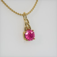 0.81 Ct. Gemstone Pendant, 18K Yellow Gold 2