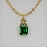 2.07 Ct. Gemstone Pendant, 18K Yellow Gold 1