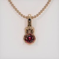 2.60 Ct. Gemstone Pendant, 14K Rose Gold 1