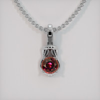 2.60 Ct. Gemstone Pendant, 18K White Gold 1