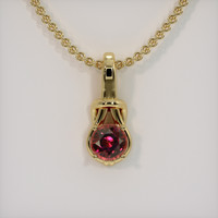 2.60 Ct. Gemstone Pendant, 18K Yellow Gold 1