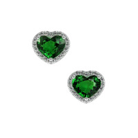 <span>2.00</span>&nbsp;<span class="tooltip-light">Ct.Tw.<span class="tooltiptext">Total Carat Weight</span></span> Gemstone Earrings, 18K White Gold 1