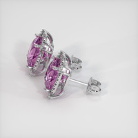 <span>7.48</span> <span class="tooltip-light">Ct.Tw.<span class="tooltiptext">Total Carat Weight</span></span> Pink Spinel Earrings, Platinum 950 3