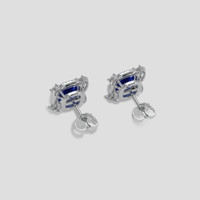 <span>2.71</span> <span class="tooltip-light">Ct.Tw.<span class="tooltiptext">Total Carat Weight</span></span> Blue Sapphire Earrings, Platinum 950 4