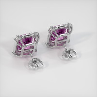 <span>7.48</span> <span class="tooltip-light">Ct.Tw.<span class="tooltiptext">Total Carat Weight</span></span> Pink Spinel Earrings, 14K White Gold 4