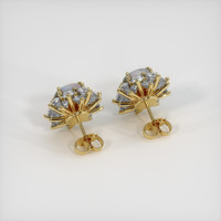 3.91 Ct.Tw. Gemstone Earrings, 14K Yellow Gold 4