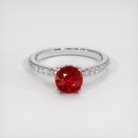 1.68 Ct. Ruby Ring, Platinum 950 1