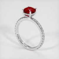 1.68 Ct. Ruby Ring, Platinum 950 2