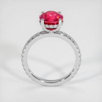 2.99 Ct. Ruby Ring, Platinum 950 3