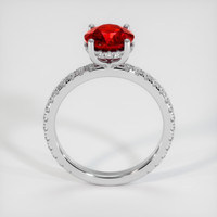 2.13 Ct. Ruby Ring, Platinum 950 3