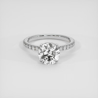3.30 Ct. White Sapphire Ring, Platinum 950 1