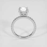 3.30 Ct. White Sapphire Ring, Platinum 950 3
