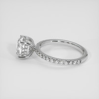 3.30 Ct. White Sapphire Ring, Platinum 950 4