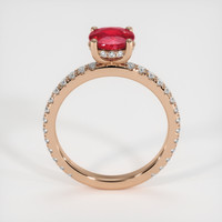 1.57 Ct. Ruby Ring, 14K Rose Gold 3