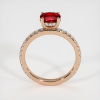 1.40 Ct. Ruby Ring, 14K Rose Gold 3