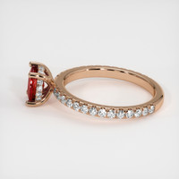 1.40 Ct. Ruby Ring, 14K Rose Gold 4