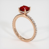 1.68 Ct. Ruby Ring, 14K Rose Gold 2