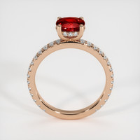 1.52 Ct. Ruby Ring, 14K Rose Gold 3