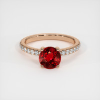 1.56 Ct. Ruby Ring, 14K Rose Gold 1