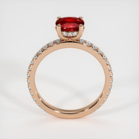 1.45 Ct. Ruby Ring, 14K Rose Gold 3